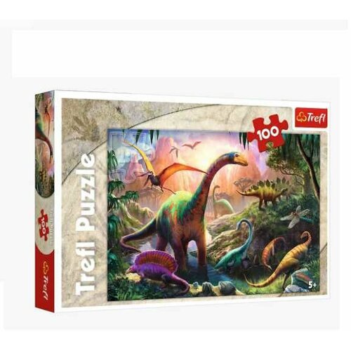 Trefl Puzzle Dinosaurus land - 100 delova Slike