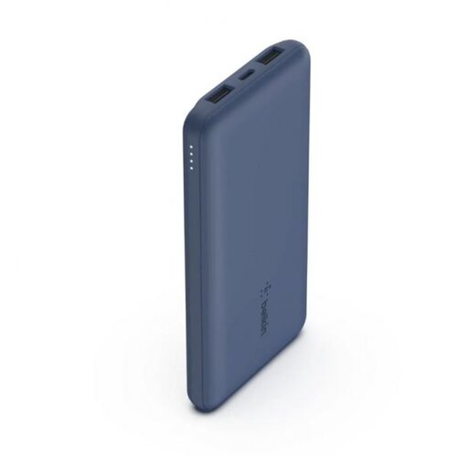 Belkin zunanja baterija za pametni telefon in tablico 10.000 mAh, 3 vrata USB in USB-C 15 W, zbirka BOOST?CHARGE - modra, (20764327) Cene