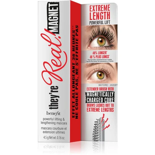 Benefit they´re Real! Magnet maskara za produljenje trepavica 4,5 g nijansa Supercharged Black