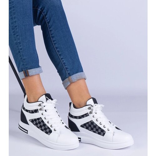 D/CEO marka niezdefiniowana White women's sports sneakers with hidden wedge Violinso Cijene