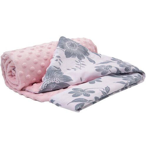 Medi Partners Blanket 75x100 cotton + minky – Berry + light pink Minky Cene