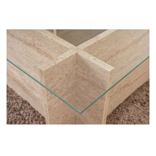 Hanah home Klub sto Ventrino, 105x65x40cm, Bež Slike