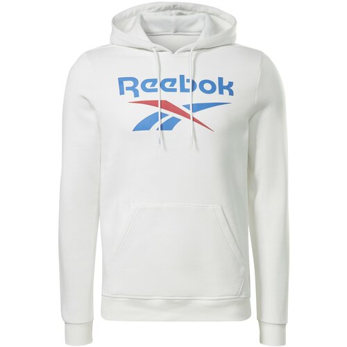 Reebok ri flc big logo hood, muški duks, bela H54805 Slike