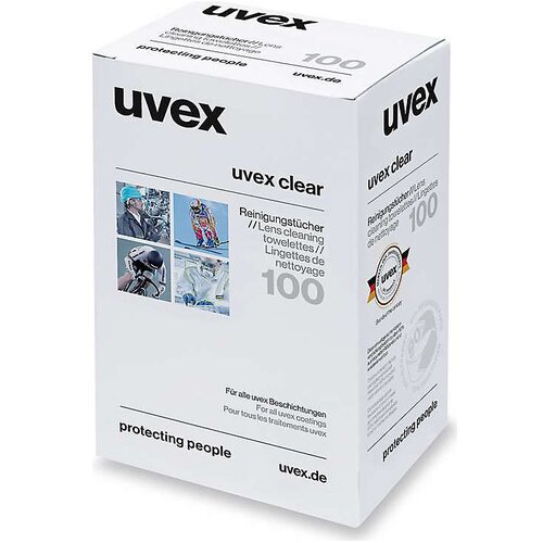 Uvex Vlažni čistilni robčki 9963000, škatla s 100 robčki, za leče Cene