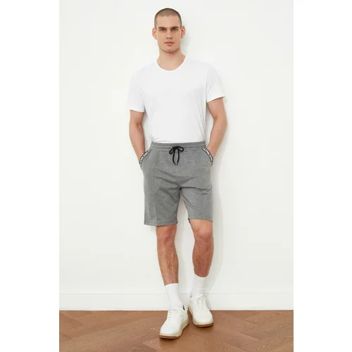 Trendyol Grey Men's Regular Fit Shorts &amp; Bermuda