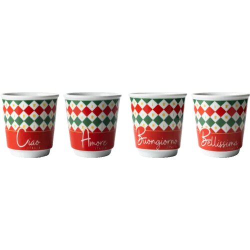 Bialetti Set 4 Biccherini Tricolore Slike
