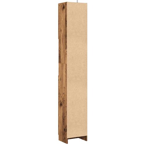 VidaXL Kupaonski ormarić staro drvo 32x25,5x190 cm konstruirano drvo Slike