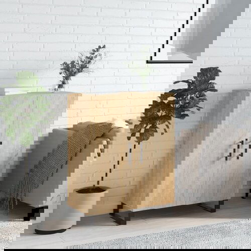 VidaXL Komoda boja hrasta sonome 69 5x34x90 cm od konstruiranog drva Slike