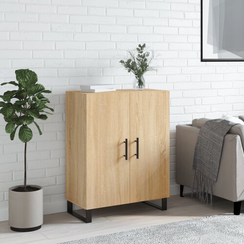 VidaXL Komoda sonoma hrast 69,5x34x90 cm inženirski les Slike