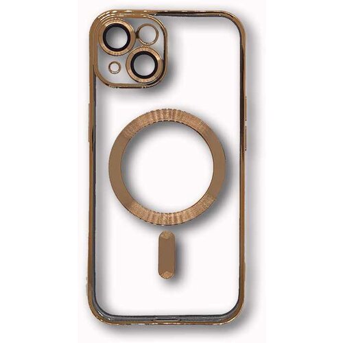Magsafe SILIKON IPHONE 14 ZLATNA SA ZASTITOM KAMERE Slike
