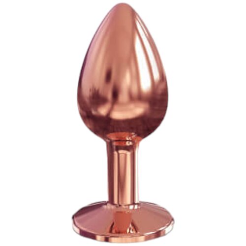 Dorcel Diamond Plug S - aluminijasti analni dildo - majhen (rožnato zlato) Cene