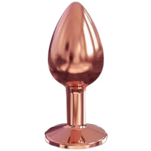 Dorcel Diamond Plug S - aluminijski analni dildo - mali (ružičasto zlato)