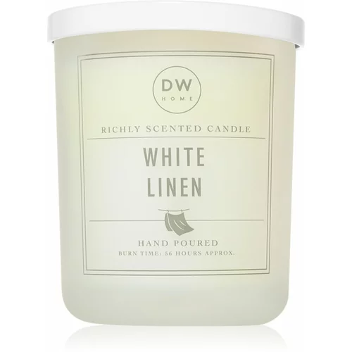 DW Home Signature White Linen dišeča sveča 434 g