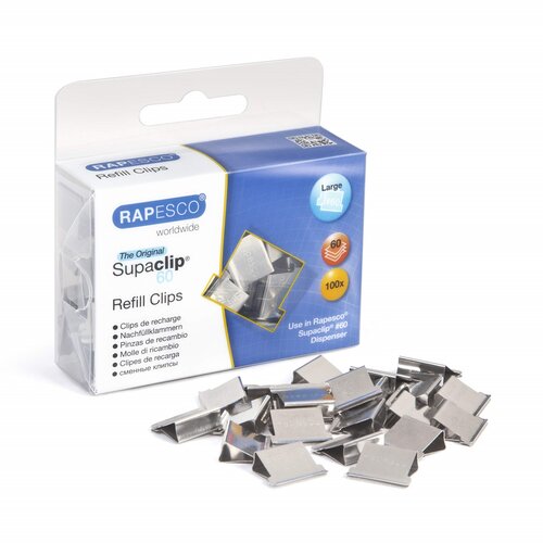 Rapesco Supaclip sponke 60 kovinske 100/1 CP1006, (20378862) Cene