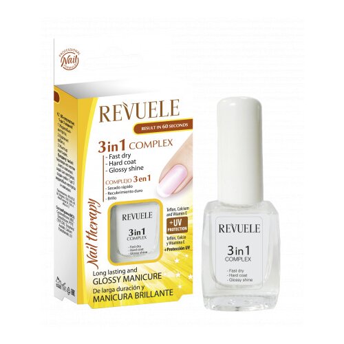 Revuele tretma za nego nohtov - Nail Therapy 3in1 Complex - Fast Dry, Hard Coat & Glossy Shine Cene
