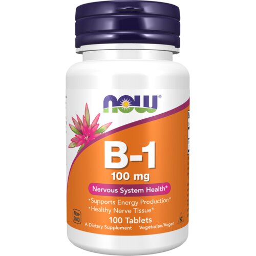 Now Foods Vitamin B1 NOW, 100 mg (100 tableta) Cene