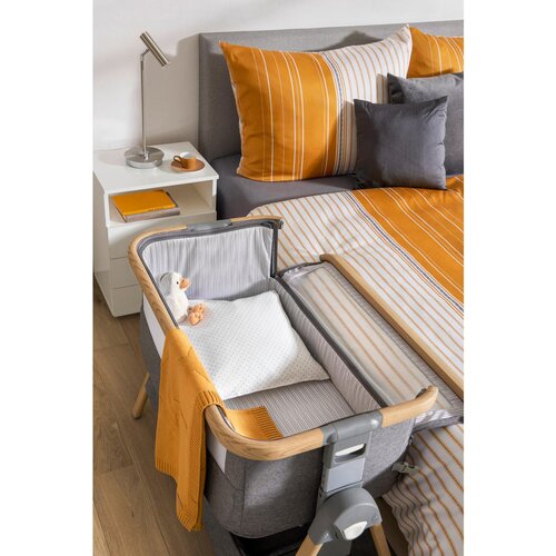 Jimmylee DODATNA POSTELJICA Elegance naravne barve, temno siva Slike