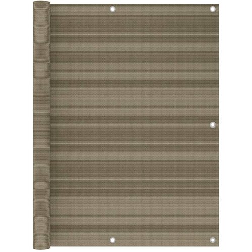 Balkonski zastor smeđe-sivi 120 x 500 cm HDPE Slike