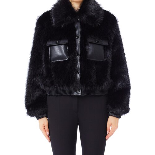 Liu Jo Plašči CF5185E1037 Črna Cene