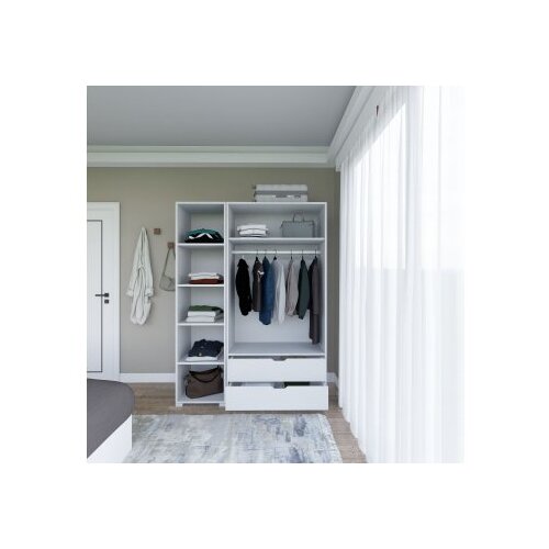 Hanah home Ormar Duru 1600-020, 130x183x45 cm, Bijela Slike
