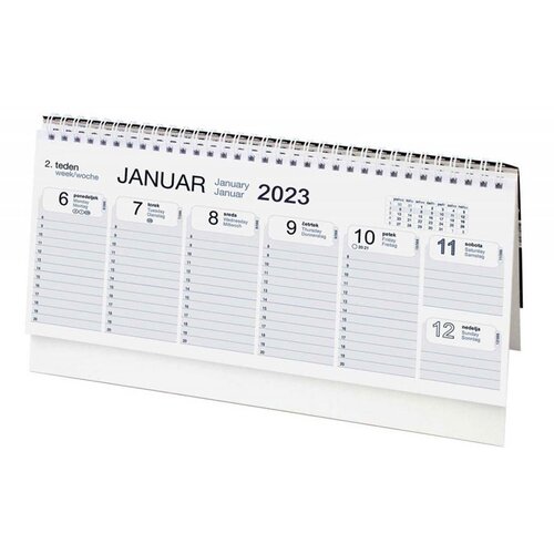Simpo Namizni koledar - pokončni 2023, moder Cene