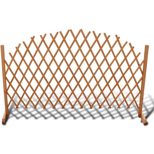 vidaXL Raztegljiva ograja iz trdnega lesa 180x100 cm Cene