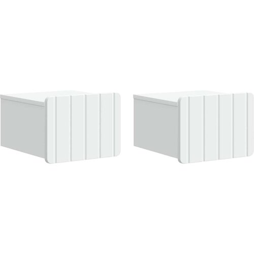  Stenski nočni omarici s predalom 2 pcs Bela 33 x 34,5 x 24 cm, (5000210026) Cene