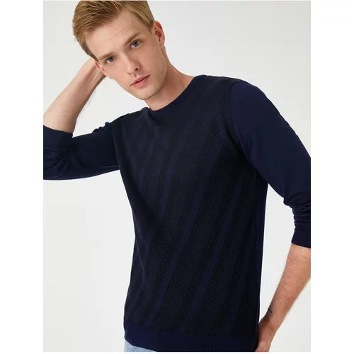Koton Sweater - Navy blue - Relaxed