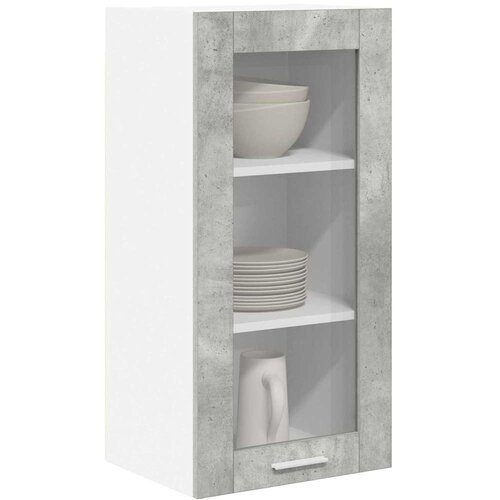  ormarić s pohranom 2 pcs Betonski sivi 40 x 31 x 80 cm Slike