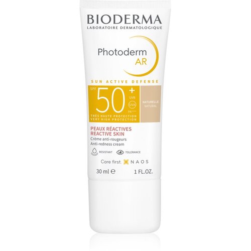 Bioderma Photoderm AR zaštitna krema za toniranje vrlo osjetljive kože lica sklonu crvenilu SPF 50+ nijansa Natural 30 ml Cijene
