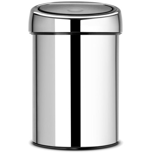 Brabantia Jeklen ko&amp;scaron; za smeti na dotik v sijajno srebrni barvi 3 l Touch Bin &amp;ndash; Slike