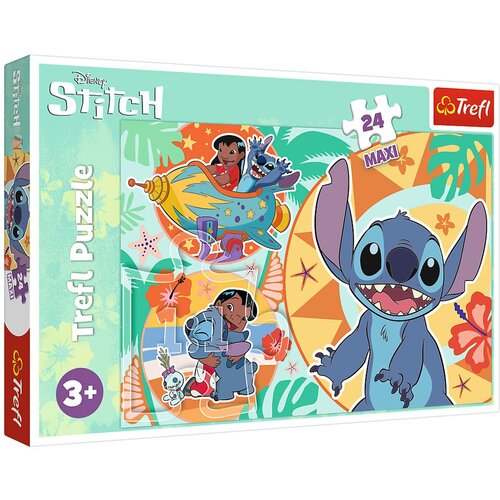 Trefl line puzzle lillo i stitch 24 ( T43652 ) Slike