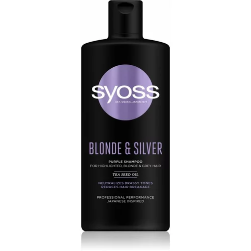 Syoss Blonde & Silver ljubičasti šampon za plavu i sijedu kosu 440 ml