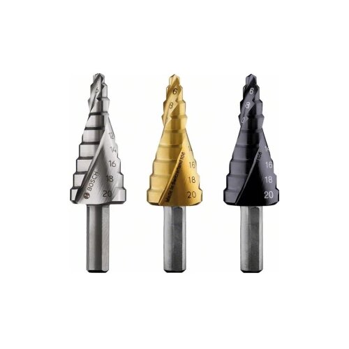 Bosch stepenasta burgija HSS-TiN 4 - 20 mm, 8,0 mm, 70,5 mm - 2608597526 Slike