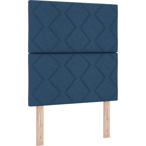  Krevet s oprugama s madracem i LED plavi 80x200 cm tkanina Slike
