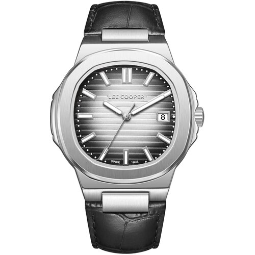 Lee Cooper Muški ručni sat LC08108.351, Crno-srebrne boje Cene