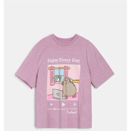 Sinsay Pamučna oversize majica s printom Pusheen the Cat Cijene