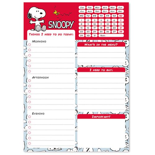 Grupo Erik Editores S. L. Stoni planer - Snoopy, Rebel with Paws, To Do Cene