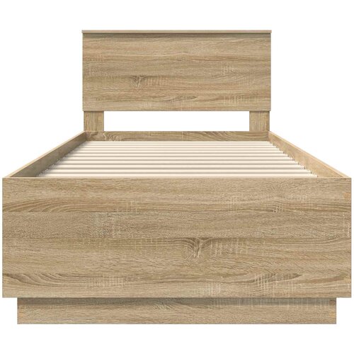  Okvir za krevet s uzglavljem Hrast sonoma 90 x 190 cm - Hrast sonoma 90 x 190 cm Slike