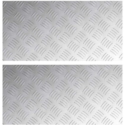  Stepenica Pravokutni 2 pcs Srebrno 60 x 30 cm Aluminij Slike