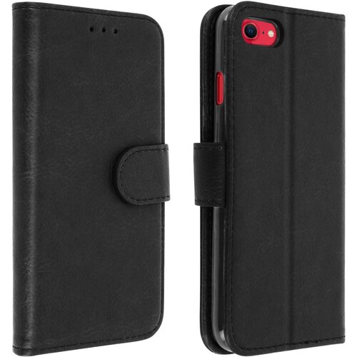 AVIZAR Folio Case iPhone SE / 8 / 7 z držalom za kartico - Crna, (20616120) Cene