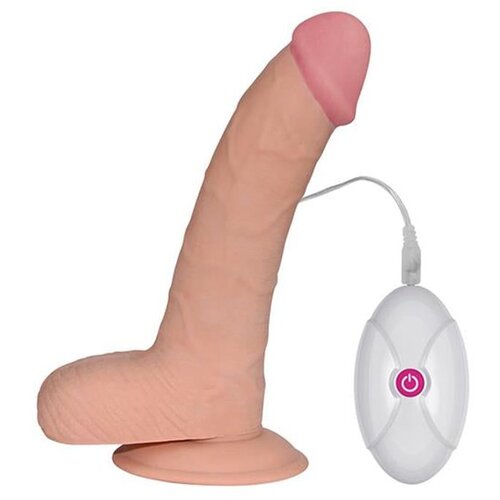 Lovetoy the ultra soft dude vibrating 17cm flesh Cene