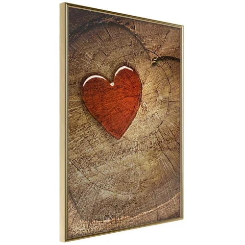  Poster - Carved Heart 20x30