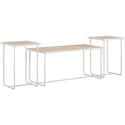 Støraa Bela stranska mizica z mizno ploščo v jesenovem dekorju 49x99 cm Dante – Cene