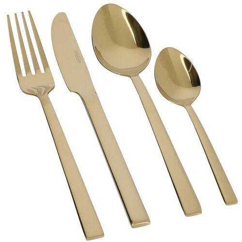 Kitchen Craft Inox pribor za jelo u setu od 16 komada u zlatnoj boji Mikasa Diseno - Cijene