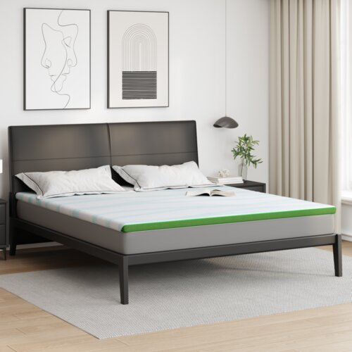  Nadvložek Bela in zelena 200 x 200 cm Jacquard tkanina, (5000202287) Slike