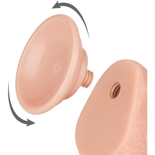 Lovetoy Sliding Skin Dual Layer Dong 7.5&amp;quot; Flesh Slike