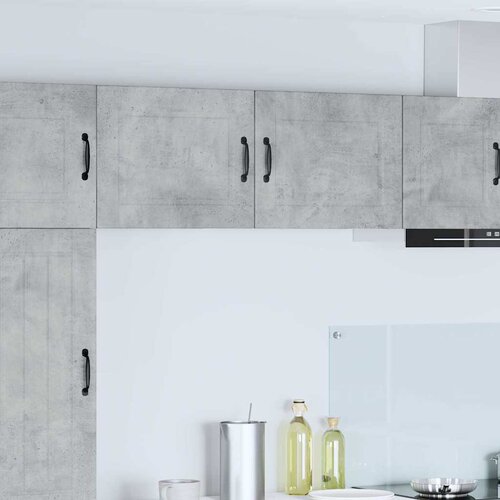 vidaXL Stenska kuhinjska omarica 2 pcs Betonsko siva 50 x 31 x 40 cm Cene
