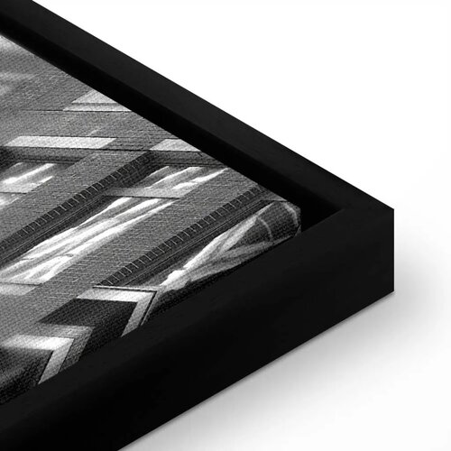  Slika - New York Neon Sign (1 Part) Vertical 40x60 U crnom drvenom okviru Slike