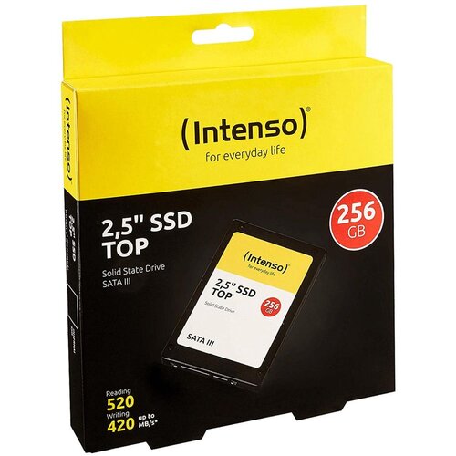 Intenso SSD-disk 256 GB TOP, SATA3, 2,5&amp;uml;, 7 mm (3812440) Slike